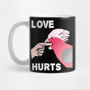 Love Hurts Rose-breasted Galah Cockatoo Parrot Biting Mug